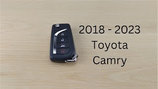 How To Replace or Change Toyota Camry Remote Key Fob Battery 2018  2023 [upl. by Enrika807]