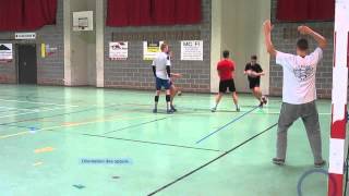 Handball  Tir à laile réussite kinovea [upl. by Artiek]