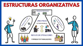 ESTRUCTURAS ORGANIZATIVAS de una EMPRESA ➕ Ejemplos  Economía de la empresa 147 [upl. by Eliason]