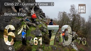 Climb 27  Day 3  Gunners Groove  Birchen Edge  Peak District [upl. by Garlen707]