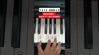 Escapism  RAYE 070 Shake Piano Tutorial [upl. by Mindy]