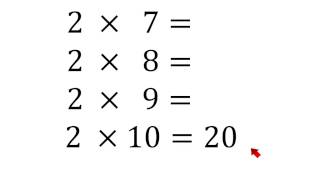 Tabla de multiplicar del 2 fácil y rápida [upl. by Yl800]