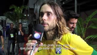 Rock in Rio Interview Jared Leto 30 seconds [upl. by Lienaj]