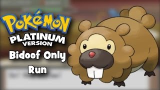 Pokemon Platinum  Bidoof Only Run [upl. by Leah937]