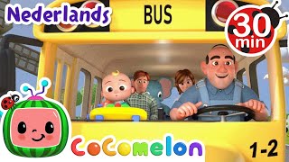 De wielen van de bus  CoComelon Nederlands  Kinderliedjes [upl. by Dnalloh]