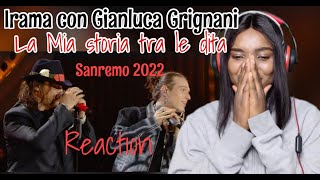 Irama con Gianluca Grignani “𝐋𝐚 𝐌𝐢𝐚 𝐬𝐭𝐨𝐫𝐢𝐞𝐬 𝐭𝐫𝐚 𝐥𝐞 𝐝𝐢𝐭𝐚”Sanremo 2022 REACTION [upl. by Noitsuj178]