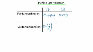 Punkt und Vektorkoordinaten [upl. by Nahtnanhoj267]