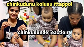 chinkudunu kolusu ittappol ❤️reaction 💞diyafavasofficial 😍couple vlog💏 [upl. by Ylrbmik858]