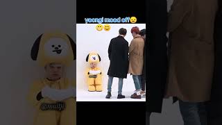 Yoongi mood off 😒🤭 suga funny face 🤣shorts viralshorts viralvideo [upl. by Naltiak475]