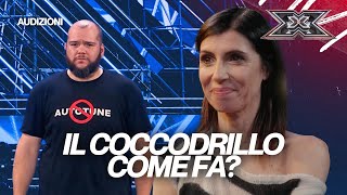 Michele Vinci ha una domanda IL COCCODRILLO COME FA 🐊 X FACTOR 2024 AUDIZIONI [upl. by Euqirdor]