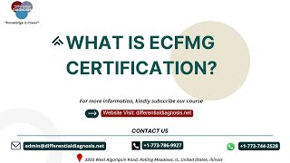 WHAT IS ECFMG CERTIFICATION  USMLE STEPI  STEPII CK  IM amp FM RESIDENTS  PA amp NPs [upl. by Macegan96]