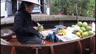 Thailand Damnoen Saduak Floating Market Part8 Outside Bangkok YN130799 [upl. by Licna123]