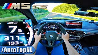 BMW M5 CS F90  TOP SPEED on AUTOBAHN NO SPEED LIMIT by AutoTopNL [upl. by Edmead]