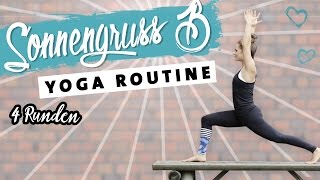 Yoga Sonnengruß B Anfänger Routine  10 Minuten Morgenroutine  Energie für den Tag [upl. by Aniuqal]