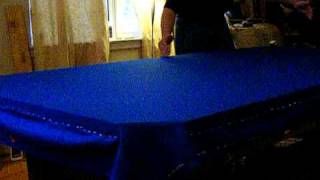 Pool table installation part 11 stretching the felt final mpeg2video [upl. by Wachtel]