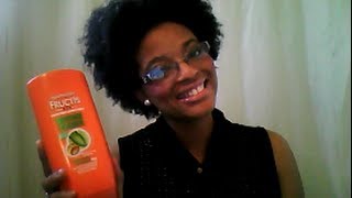 Garnier Fructis Damage Eraser Conditioner On Natural Hair Product Review [upl. by Willetta]