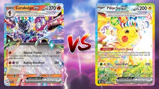 Pokemon TCG Live Ceruledge EX Rotom VSTAR VS Pikachu EX Magneton [upl. by Butcher]