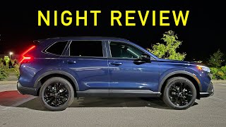 NIGHT REVIEW  Does the 2025 Honda CRV Light Up The Night Headlights Exterior amp Interior [upl. by Sayce]