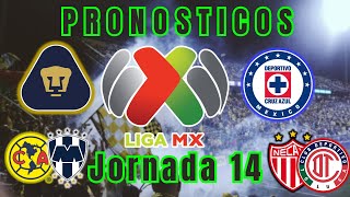 PRONOSTICOS Jornada 14 de la Liga MX [upl. by Krueger]