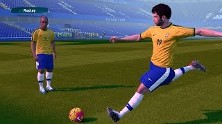 Pes 2017 How to score from Free Kick with Juninho Pernambucano [upl. by Samal571]