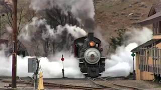 Southern Pacific 18 suffers shattered piston on the Durango and Silverton [upl. by Ellenehs464]