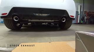 GR Yaris stock exhaust vs Milltek exhaust [upl. by Arymahs]