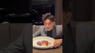 Syahrini vs DimasTheMeatGuy steak food star review fyp shorts [upl. by Zsamot496]