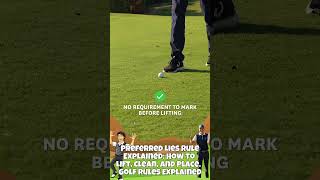 Preferred Lies Rule Explained How to Lift Clean and Place USGA Golf Rules Explained [upl. by Halliday484]