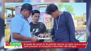 Brigada de salud en Bluefields realiza jornada casa a casa para prevenir el dengue y sus mosquitos [upl. by Urina]