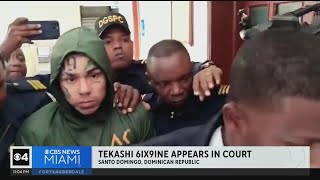 Tekashi 6ix9ine appears in Dominican Republic court [upl. by Clift955]