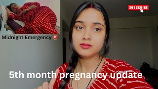 My 5th Month Anomaly Scan  Midnight Emergency  Severe Stomach pain [upl. by Trilbi]