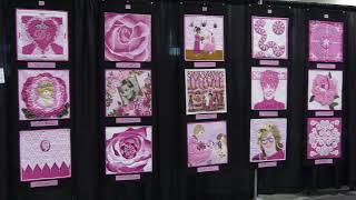 Diana Cherrywood Challenge Displayed at AQS QuiltWeek [upl. by Mcneil801]