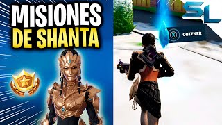 Como COMPLETAR TODAS las MISIONES DE SHANTA CAPITULO 3 FORTNITE [upl. by Imeon]