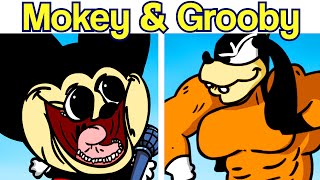 Friday Night Funkin VS Mokey amp Grooby Full Week  Cutscenes FNF Meme ModHARD Mokeys Show [upl. by Fagen]