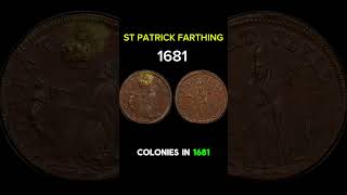 ST PATRICK FARTHING  NEW JERSEY PRE COLONIAL COPPER COIN  fyp shorts coin coins [upl. by Nayt]