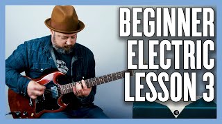 Beginner Electric Guitar Lesson 3  Power Chords [upl. by Aduhey]