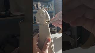 Sculpting and cutting clay art ceramicart shorts handmade ceramic arts sculpture [upl. by Ramoh]