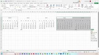 Cómo hacer un calendario de cualquier año resaltando fechas Excel en inglés [upl. by Lednik908]