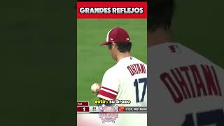 La increíble jugada de Shohei Othani othani baseball mls grandesligas youtubeshorts shorts [upl. by Nylknarf]