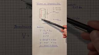 Volumenberechnung Zylinder Getränkedose [upl. by Huang]