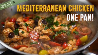 Healthy Mediterranean Chicken Recipe Made Easy [upl. by Barthel]