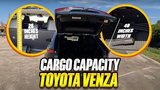 2023 Toyota Venza  True Cargo Capacity Given In Inches [upl. by Atin]