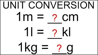 Unit Conversion Maths  How To Convert Units  Convert mm cm m and km  Measurement Table [upl. by Tnilf]