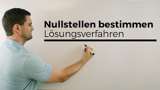 Nullstellen bestimmen Lösungsverfahren Ausklammermethode  Mathe by Daniel Jung [upl. by Haelat]