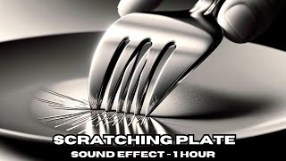 Fork and Knife Scratching Plate Sound Effect 1 HOUR [upl. by Lemcke]