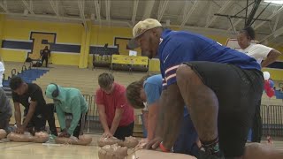 CPR Training at Niagara Falls High School [upl. by Bunker795]