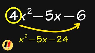 FASTEST way to factor a trinomial shorts [upl. by Akiemaj]