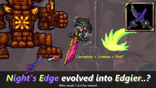 Terraria Crimson consumes Nights Edge  Midnights Edgier  ─ Nights Edge but better [upl. by Albur248]