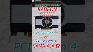 PCIe 40 vs PCIe 30 buat GPU VGA Gak Ngaruh ⁉️⚠️ intel amd nvidia pcgaming pcie radeon fyp [upl. by Irma]