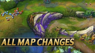 ALL NEW MAP CHANGES  Summoners Rift Rework 2024 Comparison  League of Legends [upl. by Aruol313]